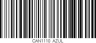 Código de barras (EAN, GTIN, SKU, ISBN): 'CAN1110/AZUL'