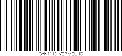 Código de barras (EAN, GTIN, SKU, ISBN): 'CAN1110/VERMELHO'