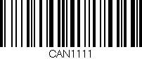 Código de barras (EAN, GTIN, SKU, ISBN): 'CAN1111'