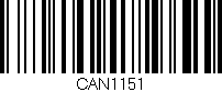 Código de barras (EAN, GTIN, SKU, ISBN): 'CAN1151'