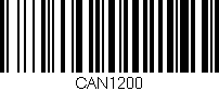 Código de barras (EAN, GTIN, SKU, ISBN): 'CAN1200'