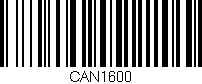 Código de barras (EAN, GTIN, SKU, ISBN): 'CAN1600'