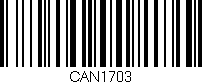 Código de barras (EAN, GTIN, SKU, ISBN): 'CAN1703'