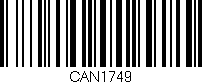 Código de barras (EAN, GTIN, SKU, ISBN): 'CAN1749'