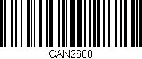Código de barras (EAN, GTIN, SKU, ISBN): 'CAN2600'