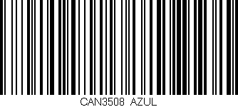 Código de barras (EAN, GTIN, SKU, ISBN): 'CAN3508/AZUL'