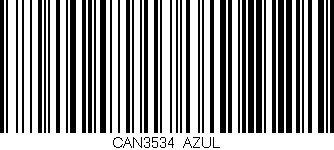 Código de barras (EAN, GTIN, SKU, ISBN): 'CAN3534/AZUL'