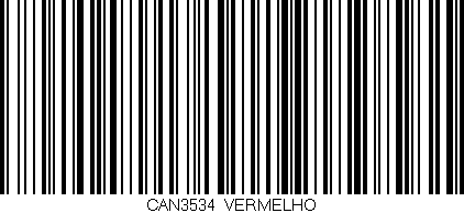 Código de barras (EAN, GTIN, SKU, ISBN): 'CAN3534/VERMELHO'