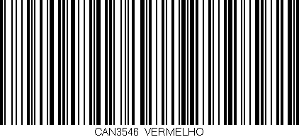 Código de barras (EAN, GTIN, SKU, ISBN): 'CAN3546/VERMELHO'