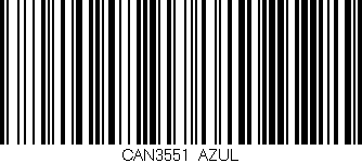 Código de barras (EAN, GTIN, SKU, ISBN): 'CAN3551/AZUL'
