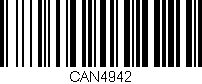 Código de barras (EAN, GTIN, SKU, ISBN): 'CAN4942'
