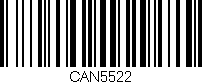 Código de barras (EAN, GTIN, SKU, ISBN): 'CAN5522'