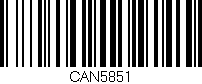 Código de barras (EAN, GTIN, SKU, ISBN): 'CAN5851'