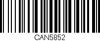 Código de barras (EAN, GTIN, SKU, ISBN): 'CAN5852'