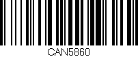 Código de barras (EAN, GTIN, SKU, ISBN): 'CAN5860'