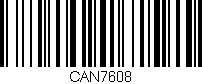 Código de barras (EAN, GTIN, SKU, ISBN): 'CAN7608'