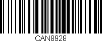 Código de barras (EAN, GTIN, SKU, ISBN): 'CAN8928'