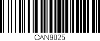 Código de barras (EAN, GTIN, SKU, ISBN): 'CAN9025'