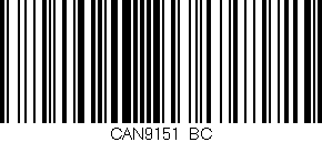 Código de barras (EAN, GTIN, SKU, ISBN): 'CAN9151/BC'