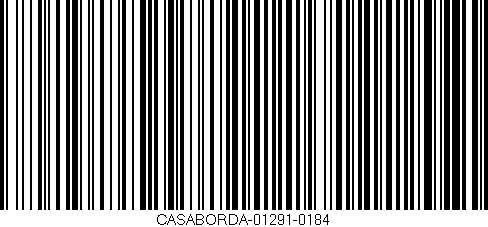 Código de barras (EAN, GTIN, SKU, ISBN): 'CASABORDA-01291-0184'