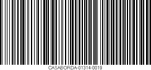 Código de barras (EAN, GTIN, SKU, ISBN): 'CASABORDA-01314-0019'