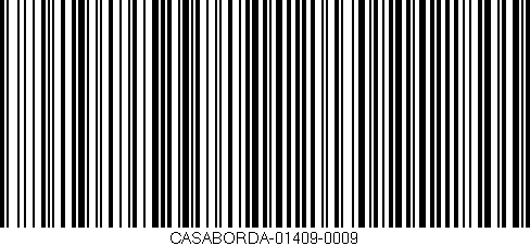 Código de barras (EAN, GTIN, SKU, ISBN): 'CASABORDA-01409-0009'