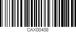 Código de barras (EAN, GTIN, SKU, ISBN): 'CAX00408'