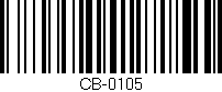 Código de barras (EAN, GTIN, SKU, ISBN): 'CB-0105'