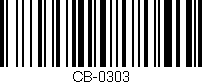 Código de barras (EAN, GTIN, SKU, ISBN): 'CB-0303'