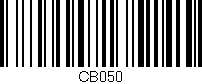 Código de barras (EAN, GTIN, SKU, ISBN): 'CB050'