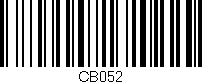 Código de barras (EAN, GTIN, SKU, ISBN): 'CB052'