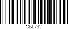 Código de barras (EAN, GTIN, SKU, ISBN): 'CB078V'