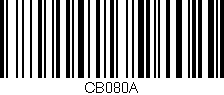 Código de barras (EAN, GTIN, SKU, ISBN): 'CB080A'