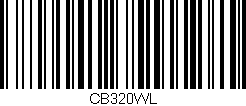 Código de barras (EAN, GTIN, SKU, ISBN): 'CB320WL'