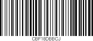 Código de barras (EAN, GTIN, SKU, ISBN): 'CBF18DBBCJ'
