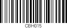Código de barras (EAN, GTIN, SKU, ISBN): 'CBH015'