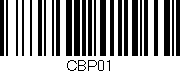 Código de barras (EAN, GTIN, SKU, ISBN): 'CBP01'