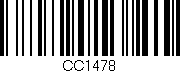 Código de barras (EAN, GTIN, SKU, ISBN): 'CC1478'