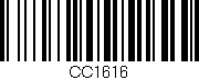 Código de barras (EAN, GTIN, SKU, ISBN): 'CC1616'