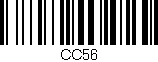 Código de barras (EAN, GTIN, SKU, ISBN): 'CC56'