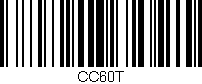 Código de barras (EAN, GTIN, SKU, ISBN): 'CC60T'