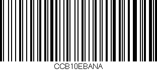 Código de barras (EAN, GTIN, SKU, ISBN): 'CCB10EBANA'