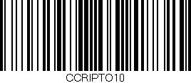 Código de barras (EAN, GTIN, SKU, ISBN): 'CCRIPTO10'