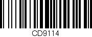 Código de barras (EAN, GTIN, SKU, ISBN): 'CD9114'