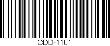 Código de barras (EAN, GTIN, SKU, ISBN): 'CDD-1101'