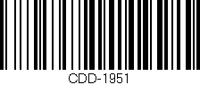 Código de barras (EAN, GTIN, SKU, ISBN): 'CDD-1951'