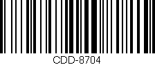 Código de barras (EAN, GTIN, SKU, ISBN): 'CDD-8704'