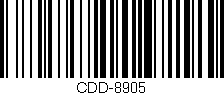 Código de barras (EAN, GTIN, SKU, ISBN): 'CDD-8905'