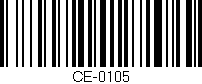 Código de barras (EAN, GTIN, SKU, ISBN): 'CE-0105'