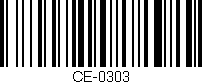 Código de barras (EAN, GTIN, SKU, ISBN): 'CE-0303'
